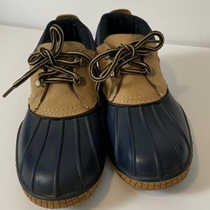 Baffin technology waterproof Rubber and Leather Slip On Duck Shoes Size …